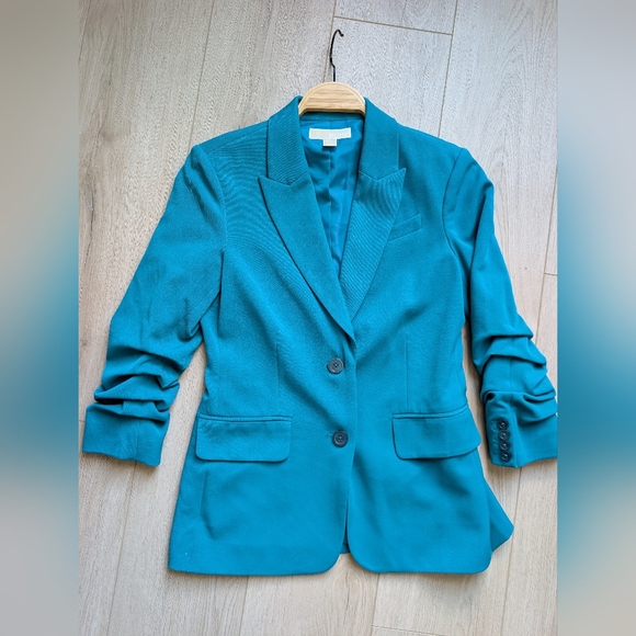 Michael Kors Jackets & Blazers - Michael Kors 2 Button Teal Women's Blazer Size 4